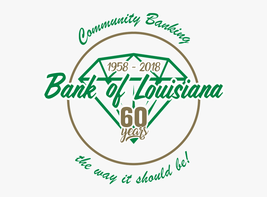 Bank Of Louisiana 60years - Emblem, HD Png Download