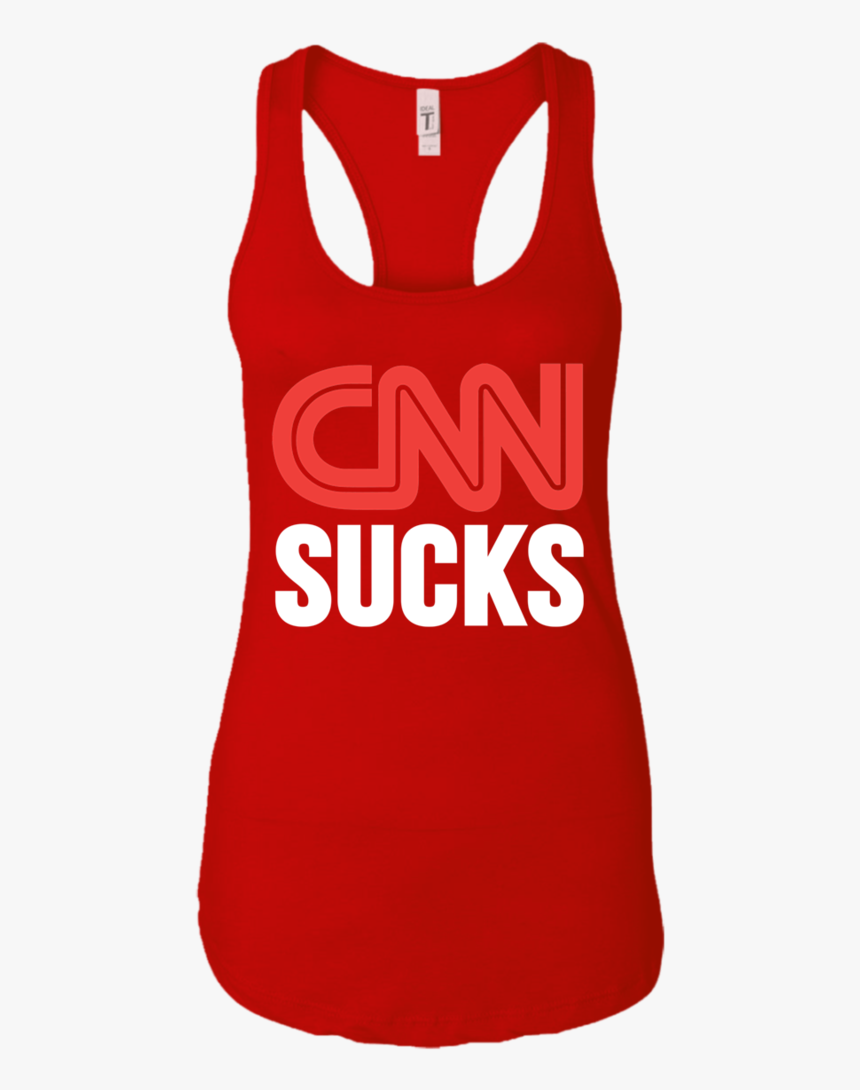 Cnn Sucks Ladies Ideal Racerback Tank - T-shirt, HD Png Download
