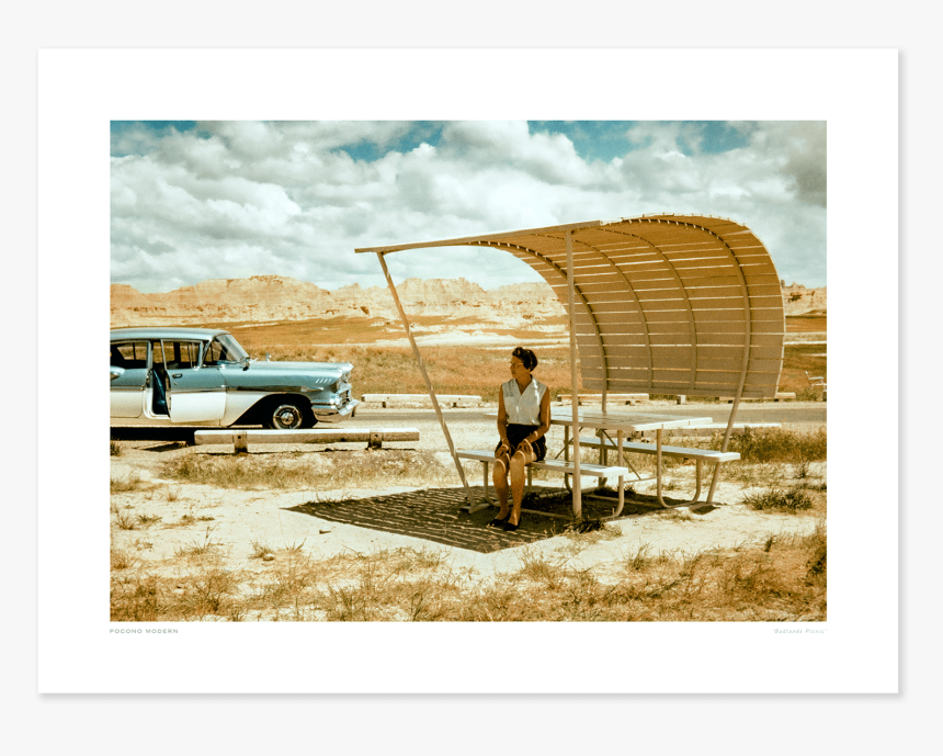 Main Badlands Picnic - Classic Car, HD Png Download