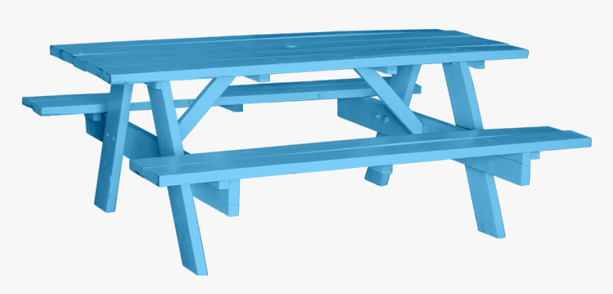 Sky Blue Picnic Table, HD Png Download