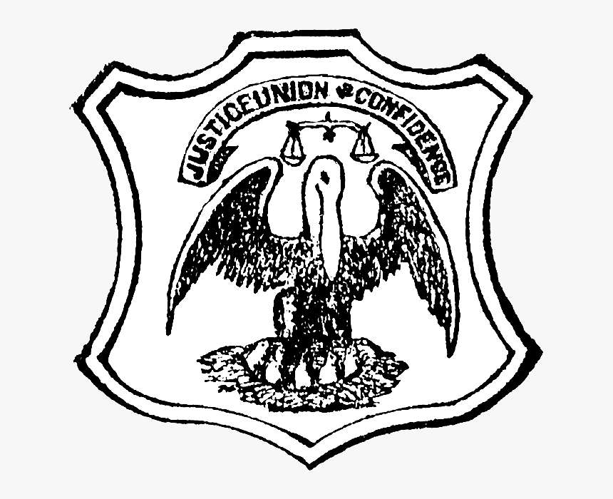 Seal Of Louisiana - Louisiana Civil War Pelican Clip Art, HD Png Download