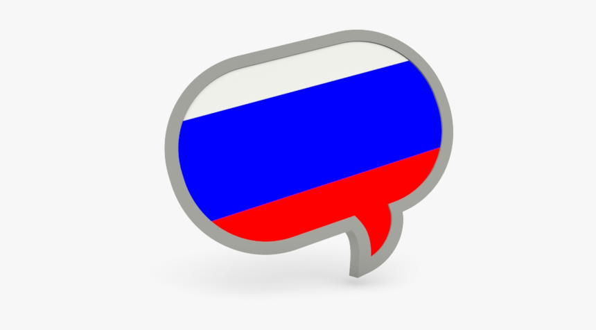 Speech Bubble Icon - Russian Flag Speech Bubble, HD Png Download