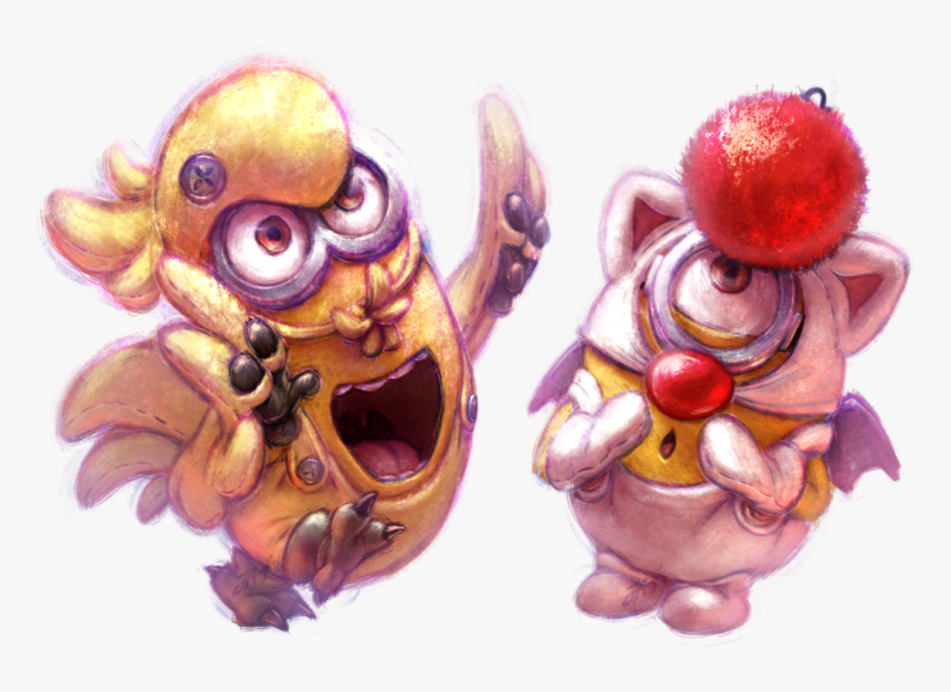 Choco Minion And Mog Minion By Ja Punkster - Cartoon, HD Png Download