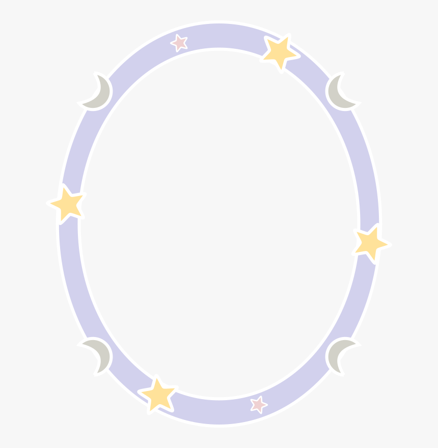 Starry Night Frame - Star Moon Frame Png, Transparent Png