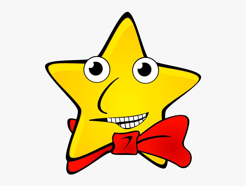Starry Night - Funny Star, HD Png Download