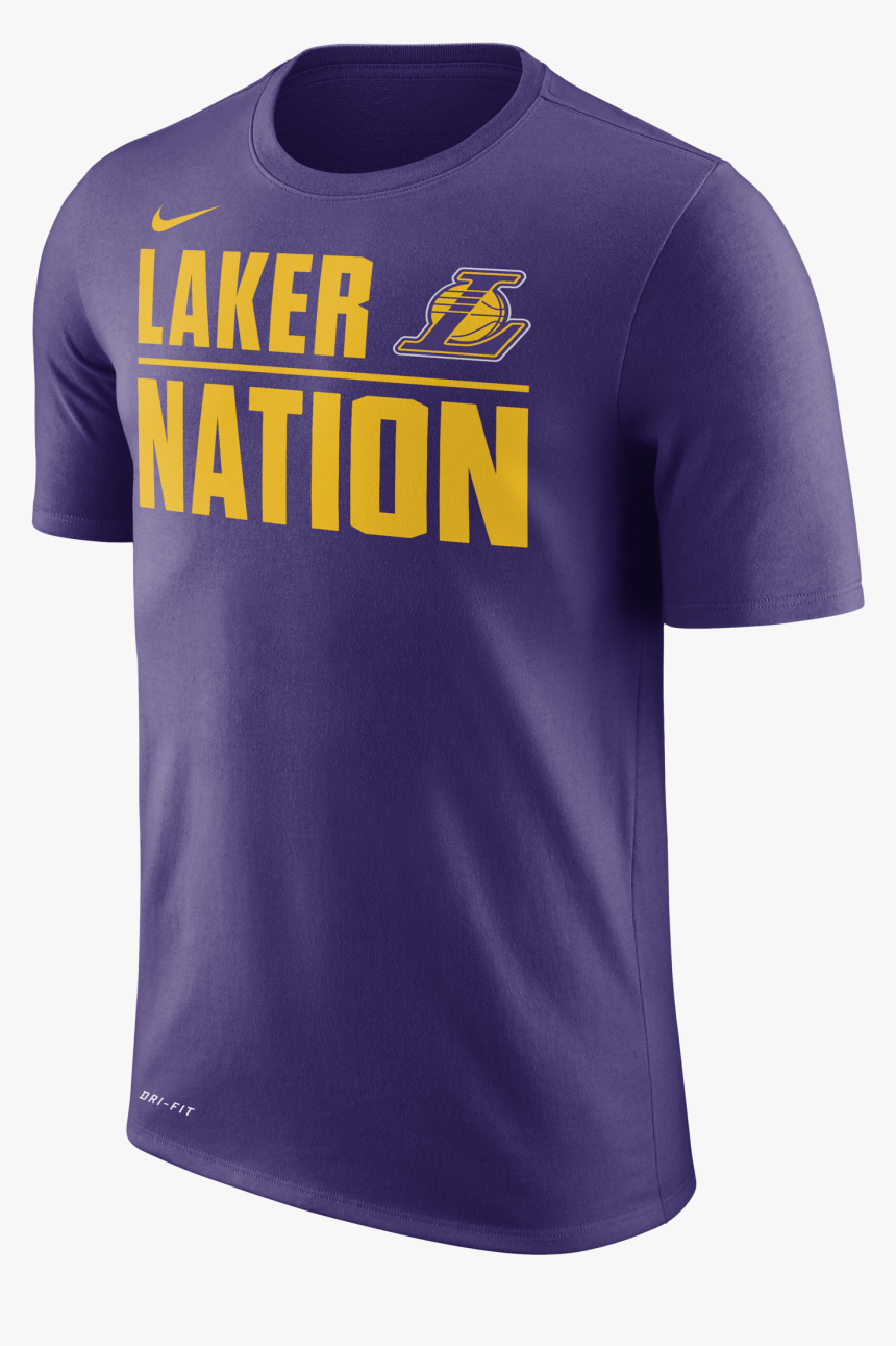 Nike Nba Los Angeles Lakers Dry Tee - Active Shirt, HD Png Download