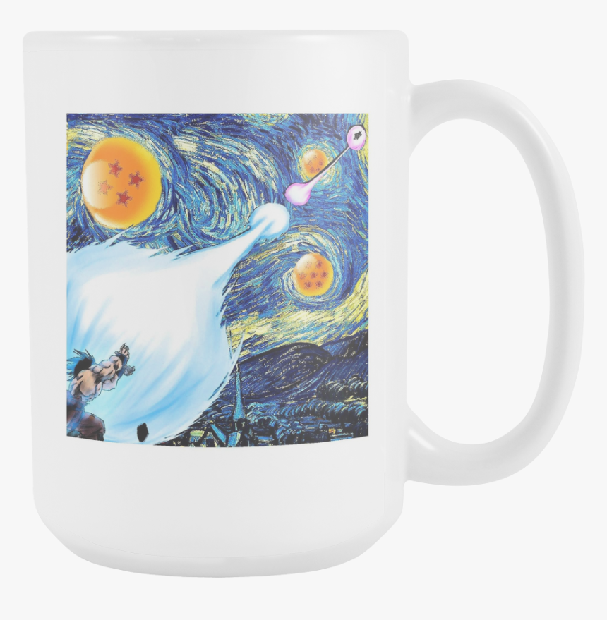 Goku Kamehameha Vs Vegeta Galick Gun Van Gogh Style - Mug, HD Png Download