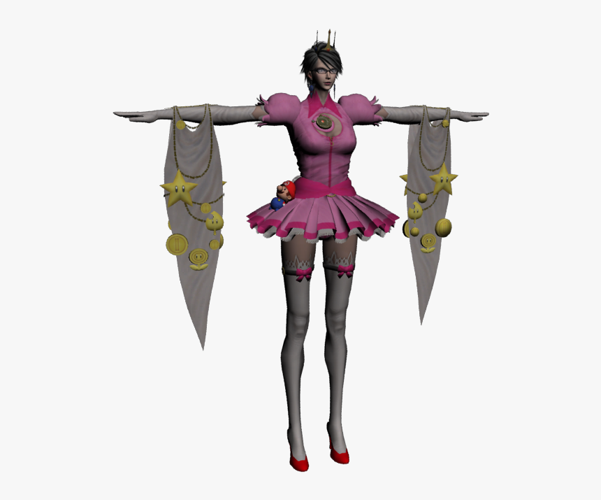 Download Zip Archive - Bayonetta 2 Mushroom Kingdom Princess, HD Png Download