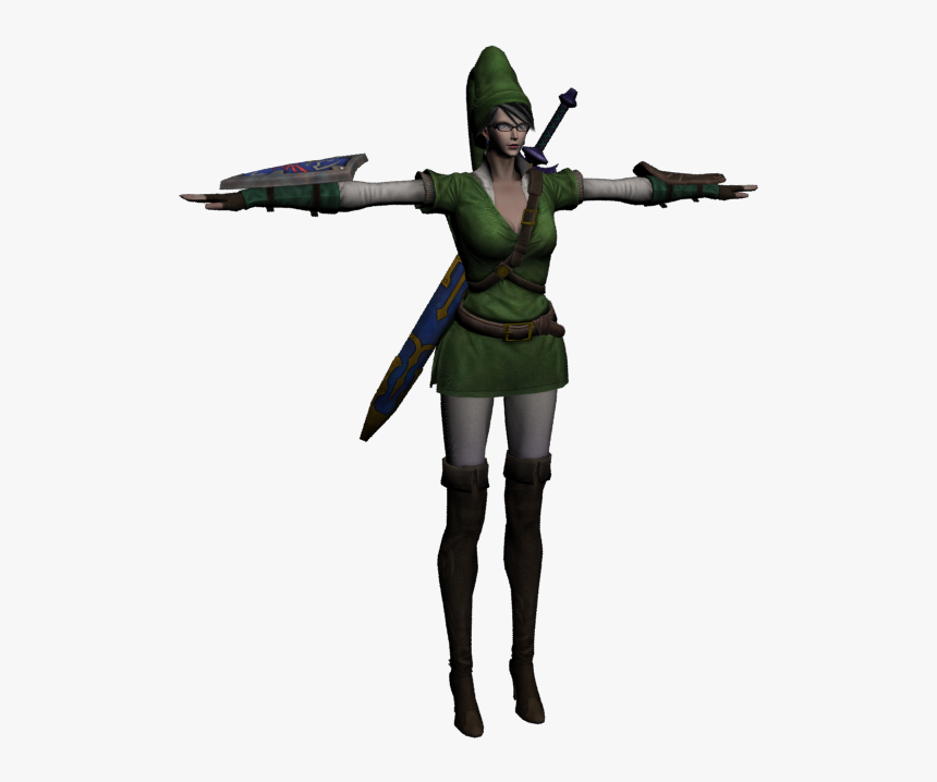 Download Zip Archive - Bayonetta 2 Hero Of Hyrule, HD Png Download