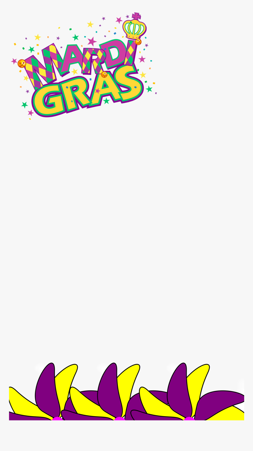 Snapchat Filters Clipart Art - Mardi Gras Snapchat Filter, HD Png Download