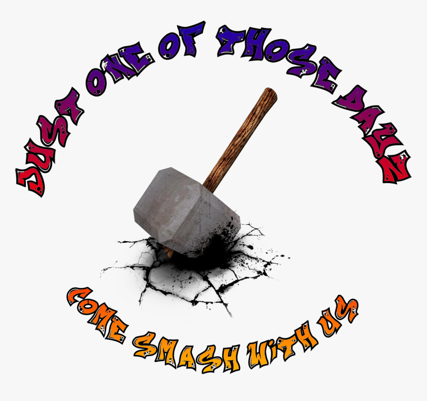 Official Smash Rooms Logo Transparent Ba - Thor Hammer White Background, HD Png Download