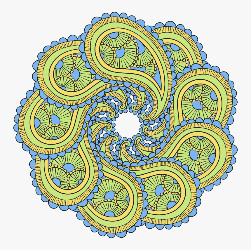 Paisley Mandala - Illustration, HD Png Download