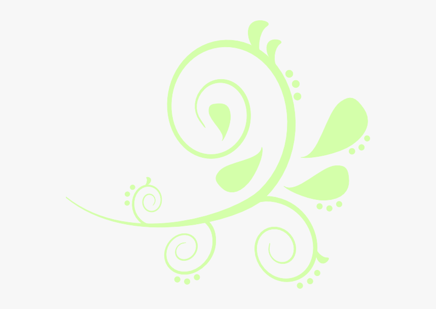 Pale Green Paisley Svg Clip Arts - Mint Green Designs Png, Transparent Png