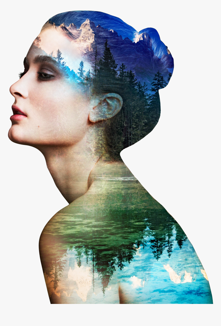 Natural Reflected On A Woman S Silhouette, HD Png Download