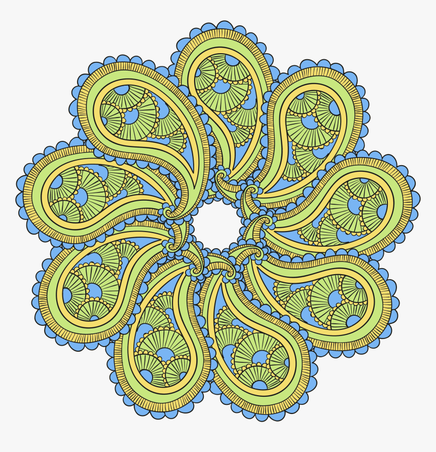 Paisley Mandala - Motif, HD Png Download