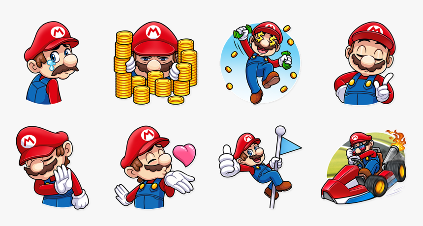 Super Mario Telegram Stickers, HD Png Download