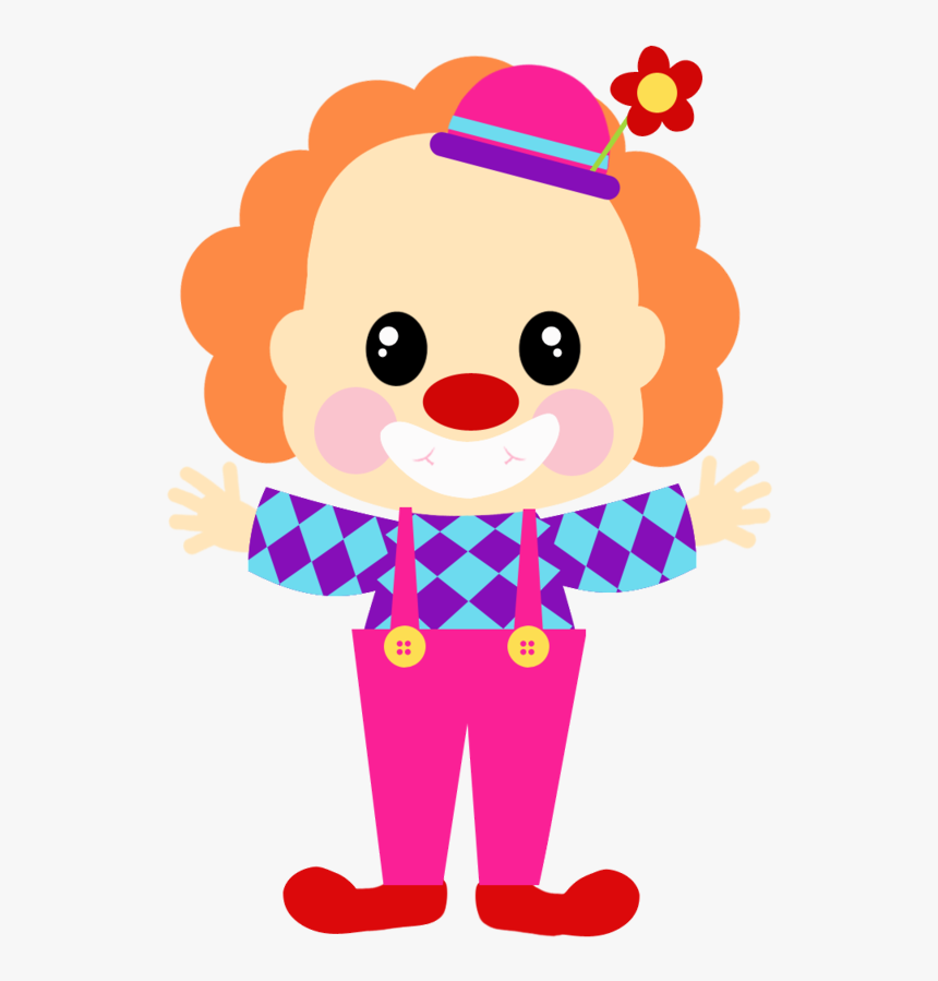Palhaço Circo Rosa Png, Transparent Png