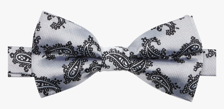 Silver/black Eclipse Bowtie - Silk, HD Png Download