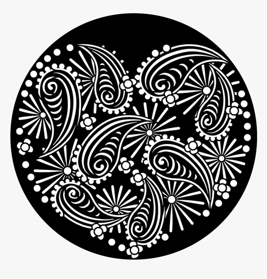 Apollo Paisley Heart - Paisley Steel Gobo, HD Png Download