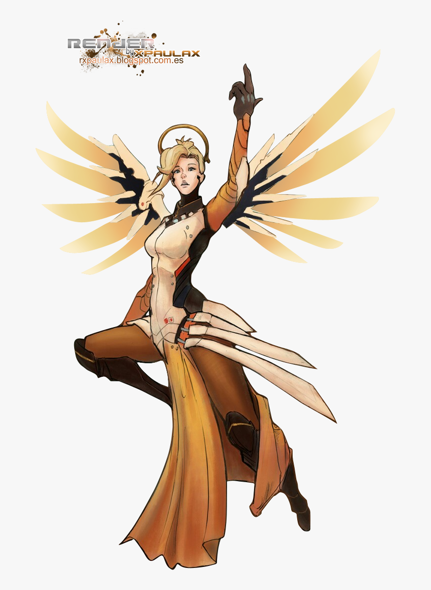 Free Overwatch Render - Overwatch Mercy Render, HD Png Download