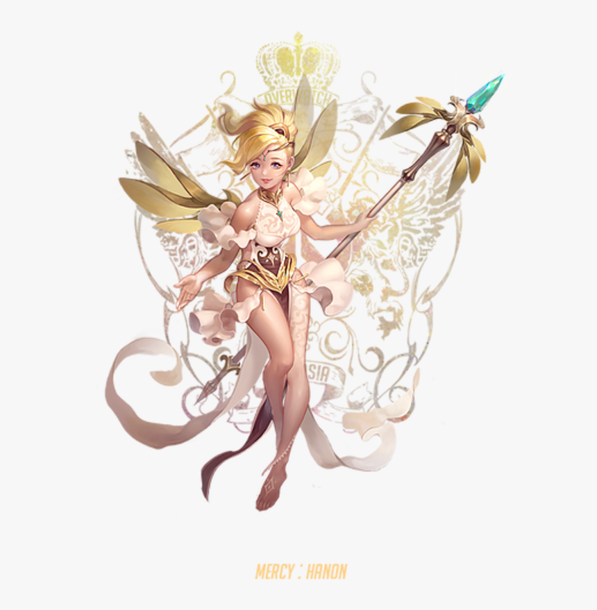 Mercy Hanon Overwatch Final Fantasy Ix Final Fantasy - Fantasy Mercy Overwatch, HD Png Download