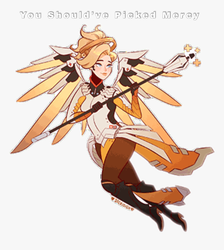 #overwatch #mercy - Mercy Overwatch Sticker, HD Png Download