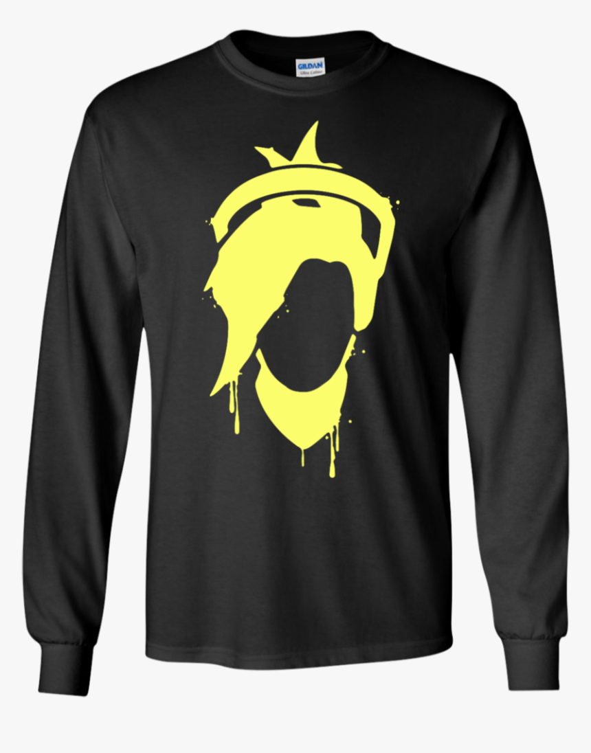 Overwatch Mercy Icon Spray Ls Tshirt Black S 
 Class - Shirt Trump Nazi Design, HD Png Download