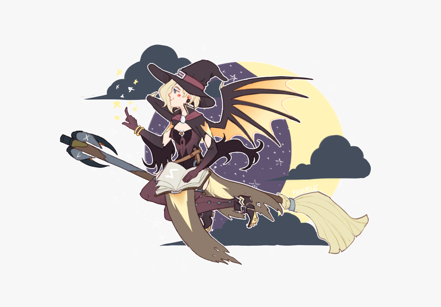 #witch Mercy #mercy Bruja #mercy #halloween #overwatch - Overwatch Mercy The Witch, HD Png Download