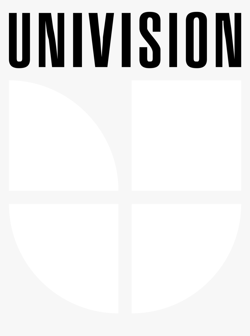 Univision Logo Black And White - Univision White Logo, HD Png Download
