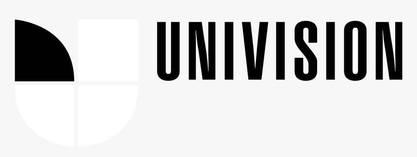 Univision Logo Black And White - Monochrome, HD Png Download