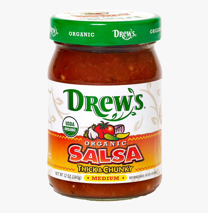 Drew S Organic Medium Salsa - Drews Organic Salsa, HD Png Download