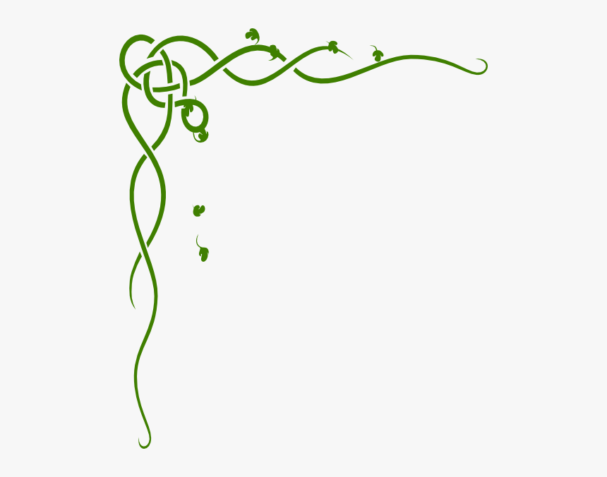 Large Corner Scroll Svg Clip Arts - Vines Clipart Transparent, HD Png Download
