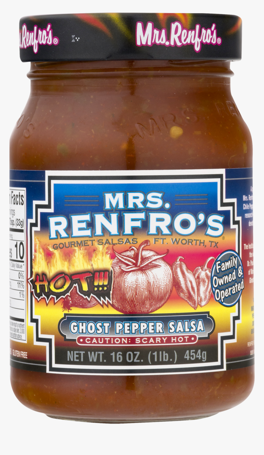 Mrs Renfro's Ghost Pepper Salsa, HD Png Download