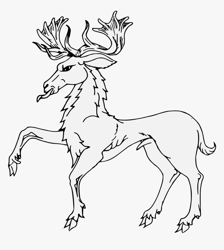 Stag Passant Guardant, HD Png Download