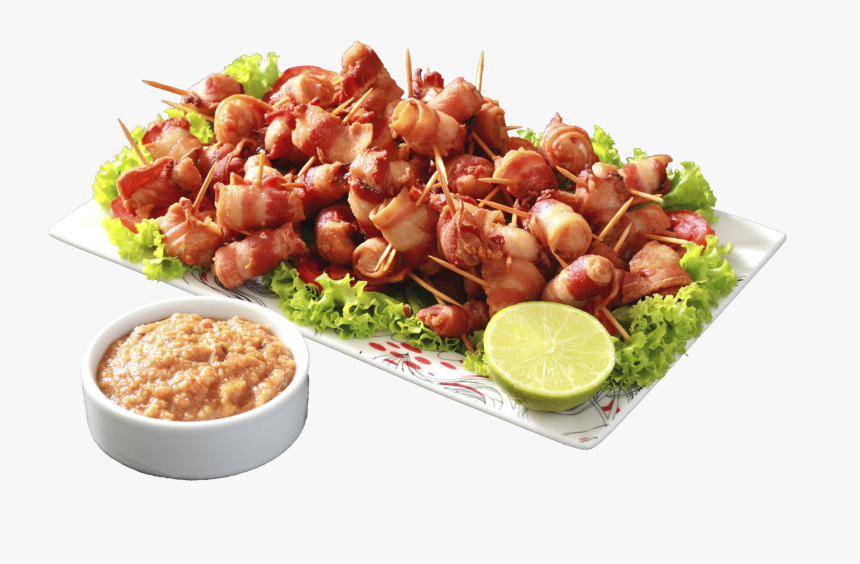 Yakitori Vegetarian Cuisine Bacon Spare Ribs Chicken - Lemon, HD Png Download