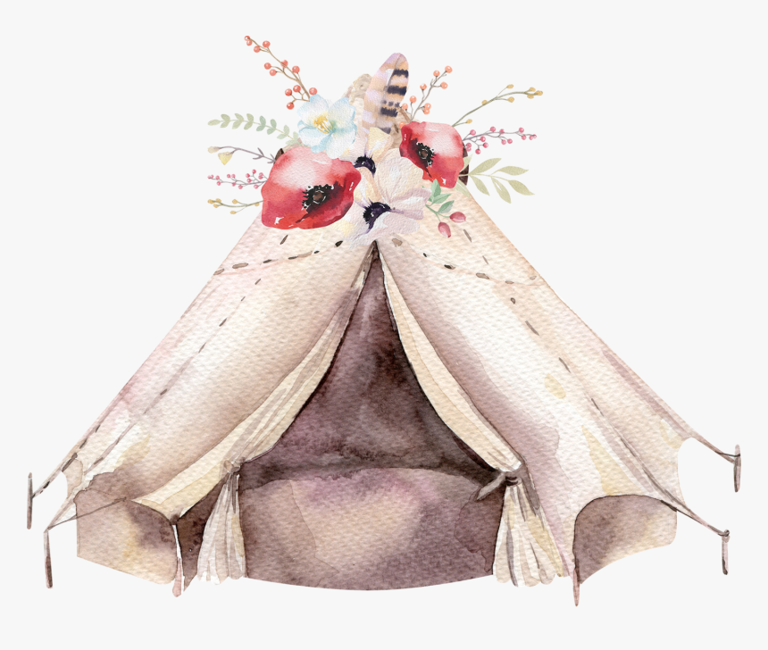 Jodee S Teepee Weekender Event Schedule - Teepee Tent Watercolor, HD Png Download