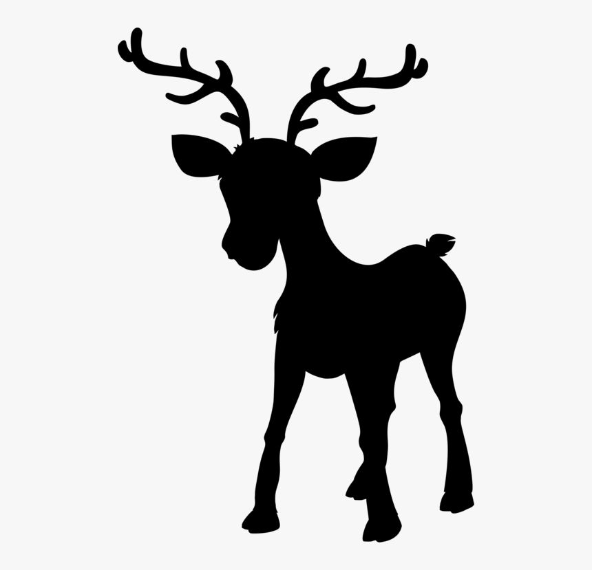 Elk,wildlife,stencil - Deer Park Clipart, HD Png Download