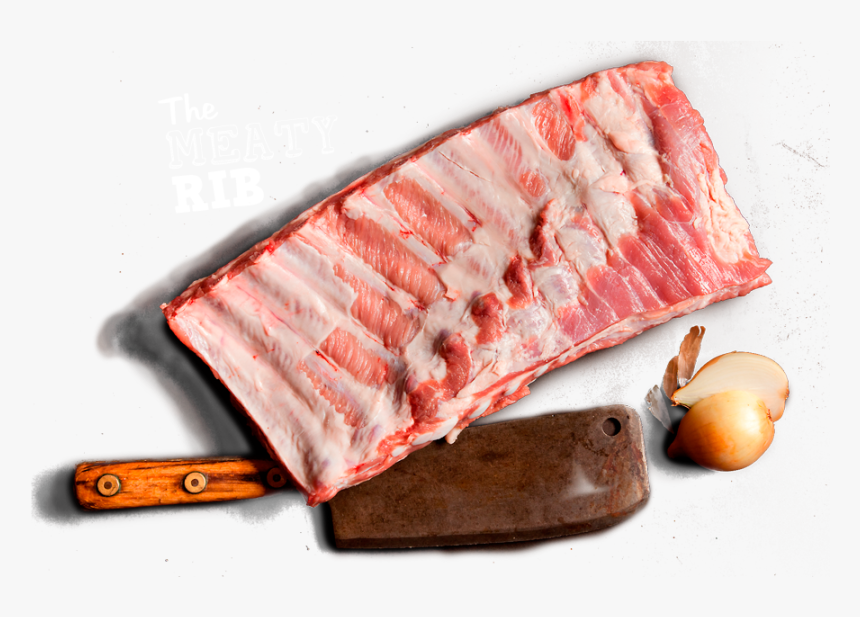 The Meaty Rib - Square Cut Pork Ribs, HD Png Download