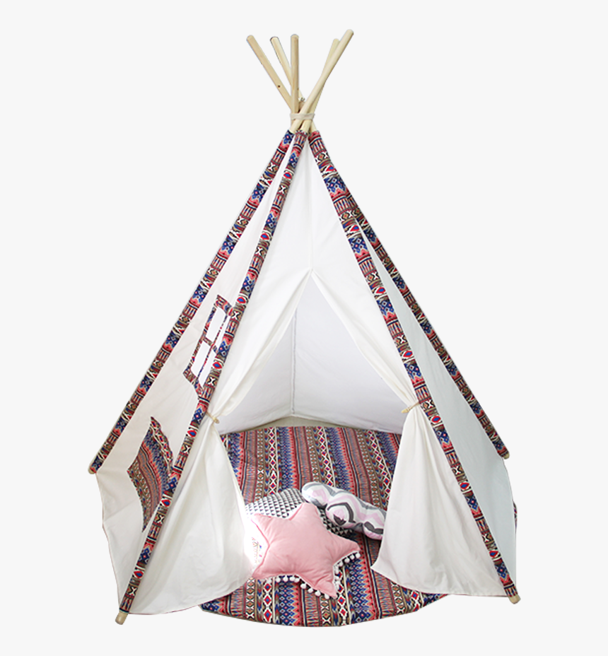 Indoor Outdoor Cotton Canvas Teepee Indian Tents Play - Tent, HD Png Download
