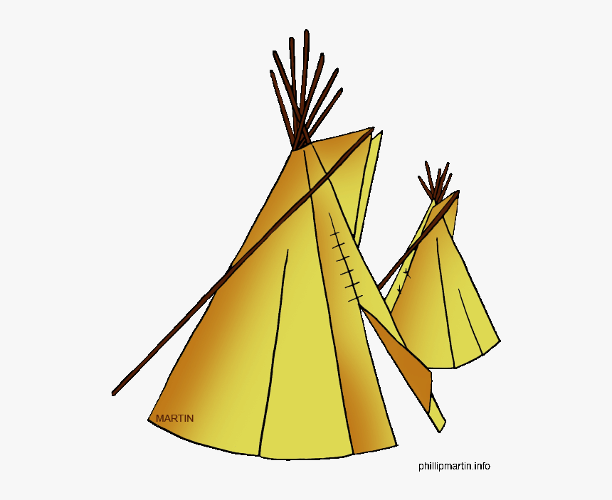 Free Native American Clip Art By Phillip Martin, Far - Native American Teepee Gif, HD Png Download
