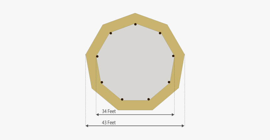 Classic One Tipi Floor Plan - Circle, HD Png Download
