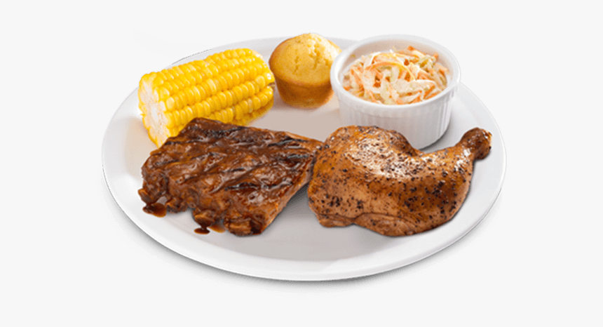 Rib And Chicken Plate, HD Png Download