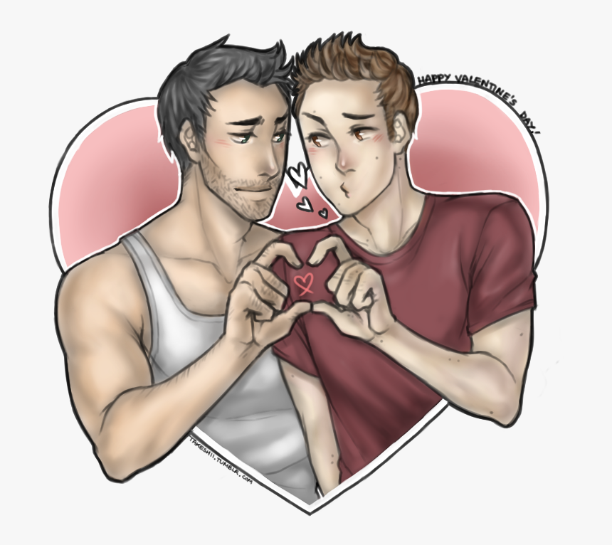 “ Happy Valentine S Day, Guysss Stares At Tumblr- Why - Cartoon, HD Png Download