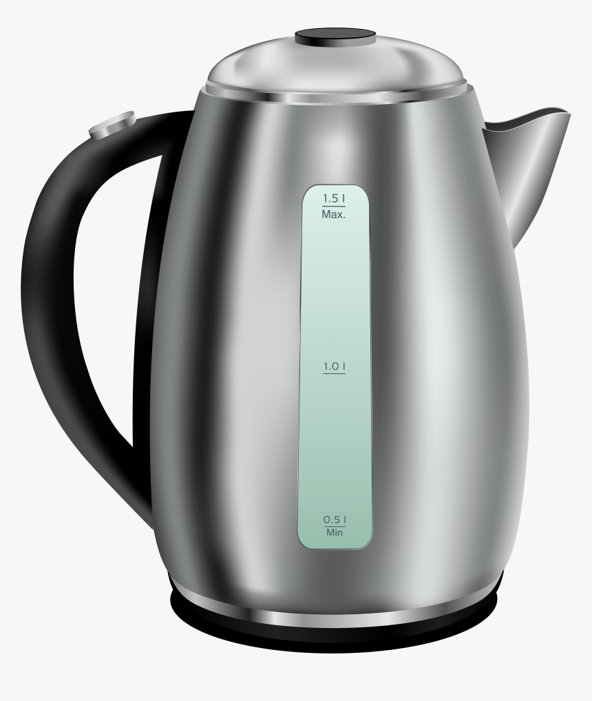 Stainless Steel Tea Kettle Png Clip Art, Transparent Png