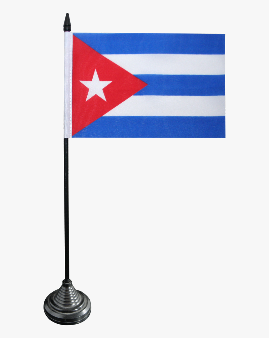 Cuba Table Flag - Bandiera Cuba Asta Png, Transparent Png