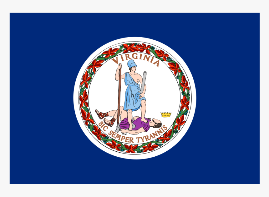 Us Va Virginia Flag Icon - Virginia Flag, HD Png Download