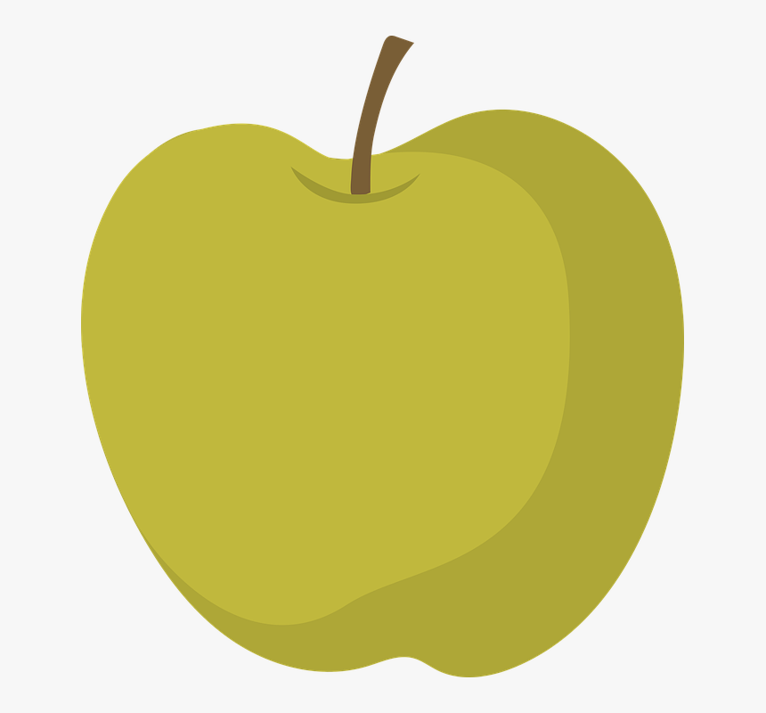 Apple, Green Apple, Fruit, Food, Healthy, Yellow, Fresh - 苹果 卡通, HD Png Download