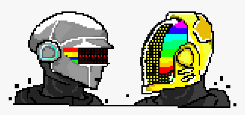 Daft Punk Pixel Art, HD Png Download