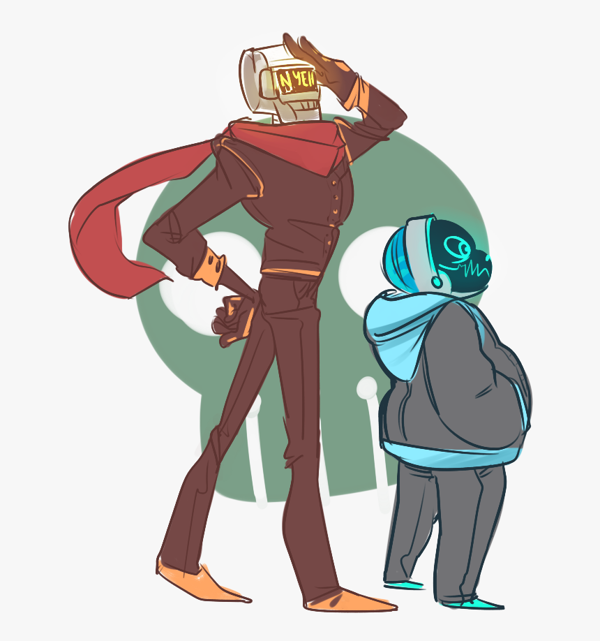 Daft Punk Cartoon - Daft Punk Sans Undertale, HD Png Download