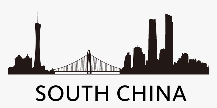 Skyline Silhouette Logo Mira Design Black - China City Silhouette Png, Transparent Png